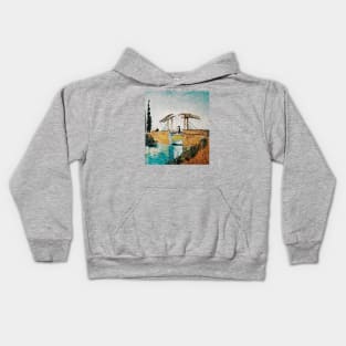 Van Gogh Vintage Look Desifn Fan Art Kids Hoodie